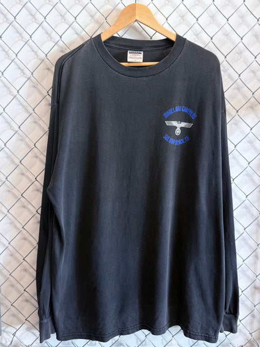 Vintage Moreland Choppers West Coast Long Sleeve Biker Shirt Size XXL