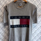 Vintage 90's Tommy Hilfiger Big Flag Logo Graphic Tee Size Large