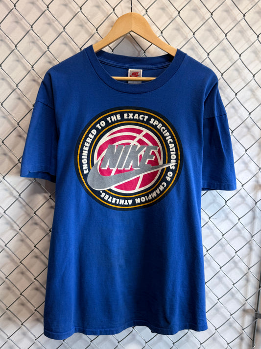 Vintage 90's Nike Silver Tag Engineered Specifications Tee Size XXL