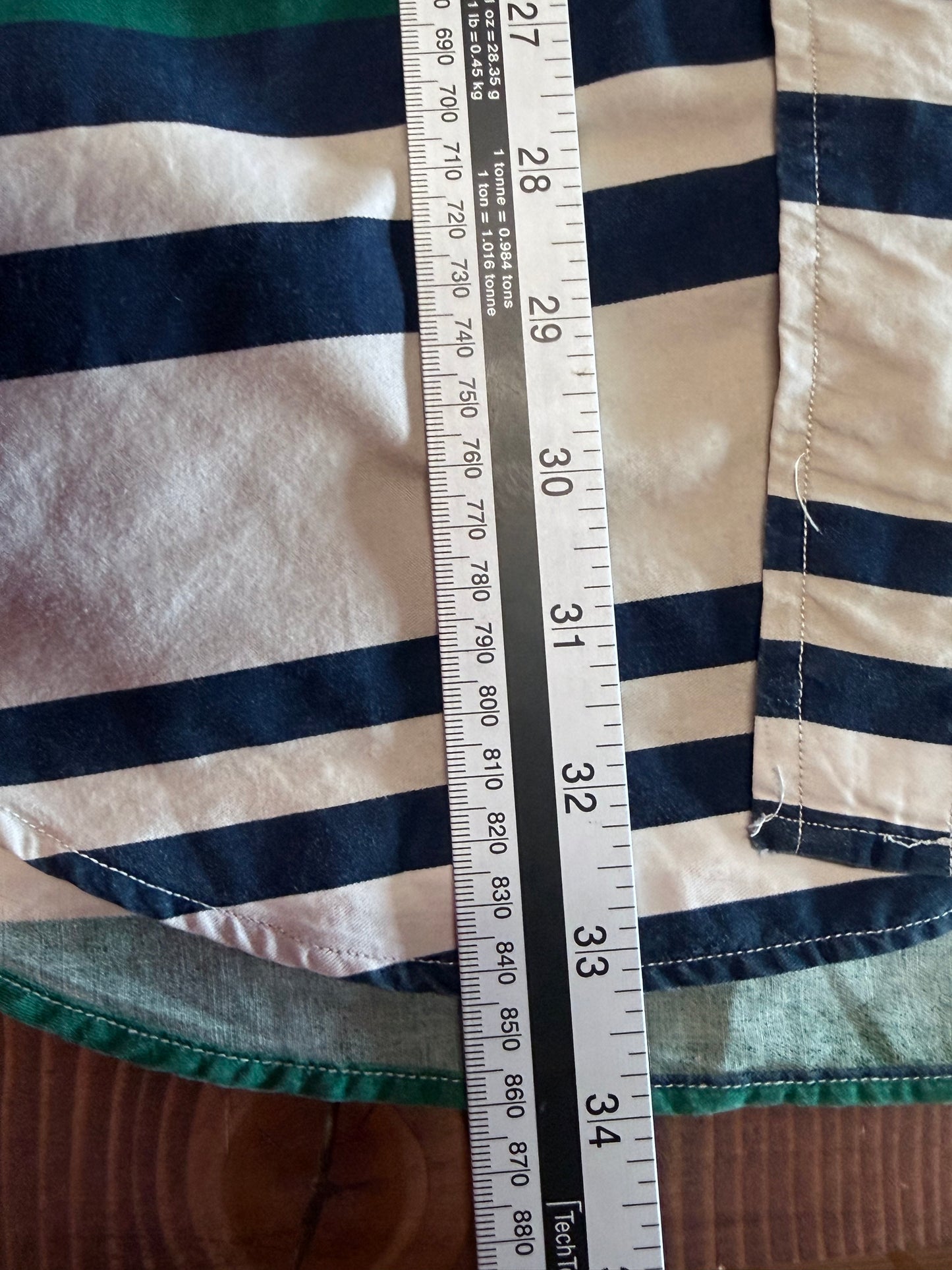 Vintage 90's Nautica Sailing Striped Button Up Shirt Size Medium