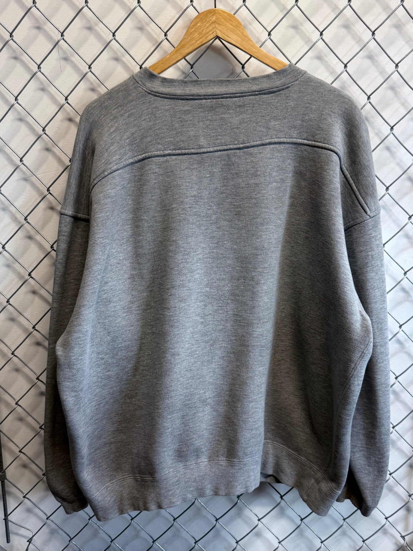 Vintage Starter Classic Logo Grey Crewneck Sweater Size XL