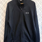 Vintage Oakley Classic Logo Black Zip Up Jacket Size XXL