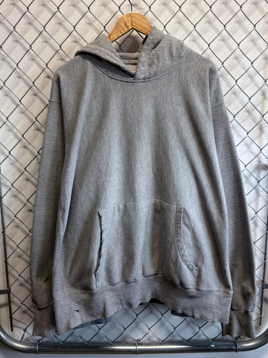 Vintage 90's Grey Unbranded Blank Hoodie Size XXL