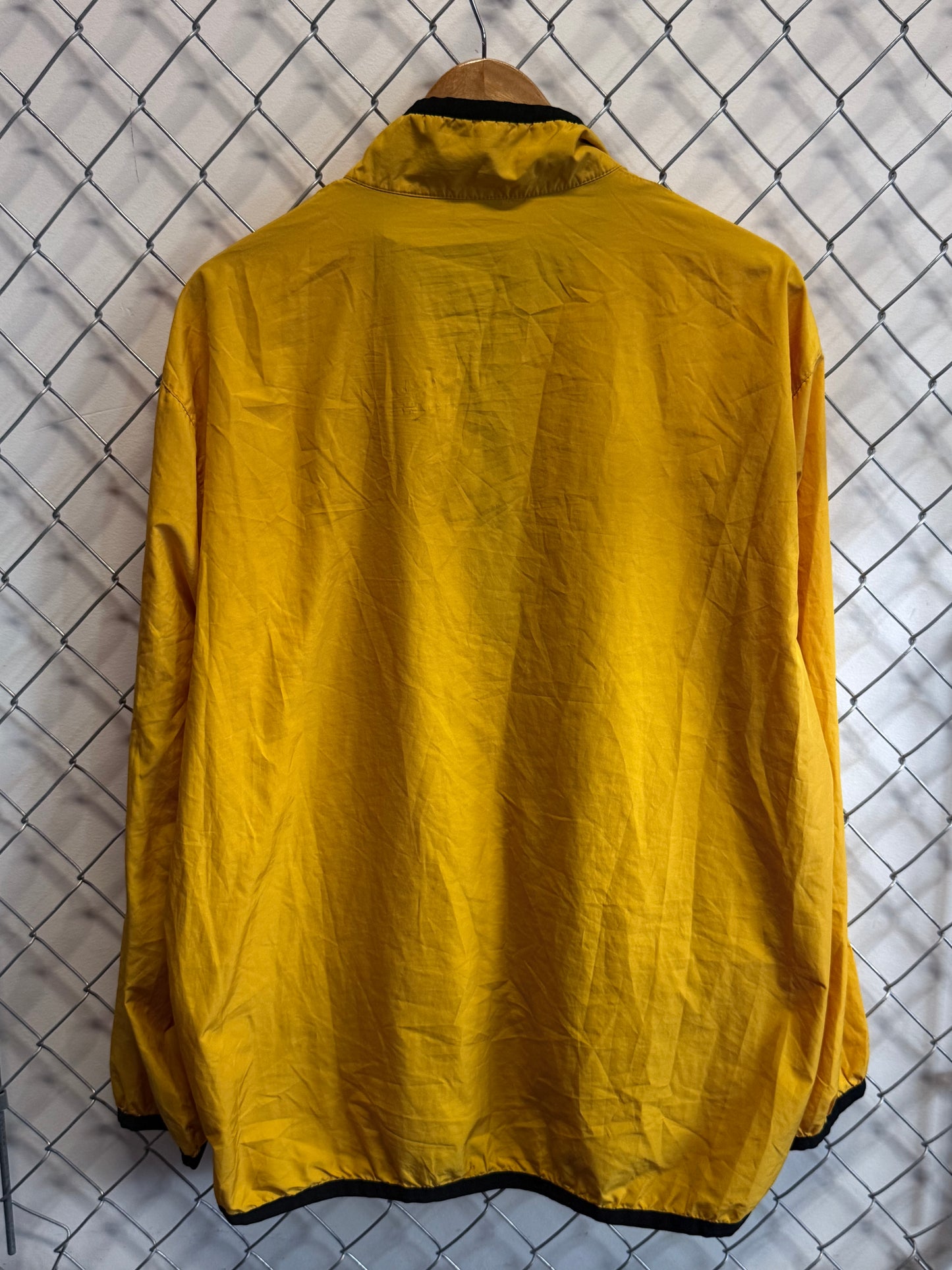 Vintage 90's Nike Yellow Quarter Zip Windbreaker Jacket Size Large