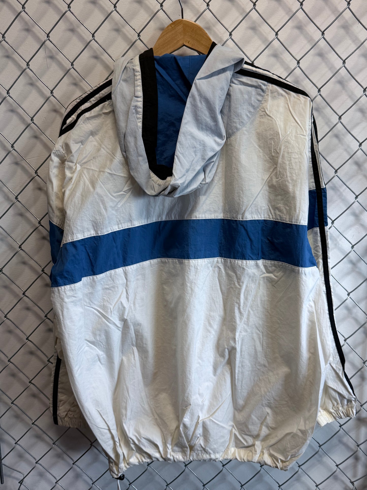 Vintage 90's Adidas Classic Logo Half Zip Windbreaker Jacket Size XL