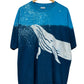 Vintage 90's Whale Aquatic Life Nature Graphic Tee Size XXL