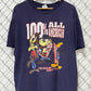 Vintage 90's Looney Tunes 100% All American Cartoon Tee Size XL