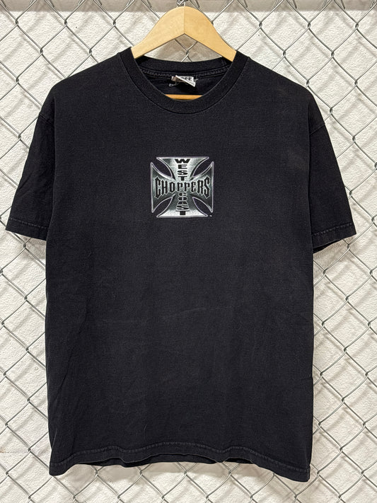 Vintage West Coast Choppers Long Beach California Classic Logo Tee Size Large