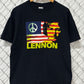 Vintage Y2K John Lennon Give Peace a Chance Band Tee Size Large