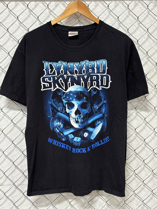 Vintage Y2K Lynyrd Skynyrd Whiskey Rock a Roller Band Tee Size Large