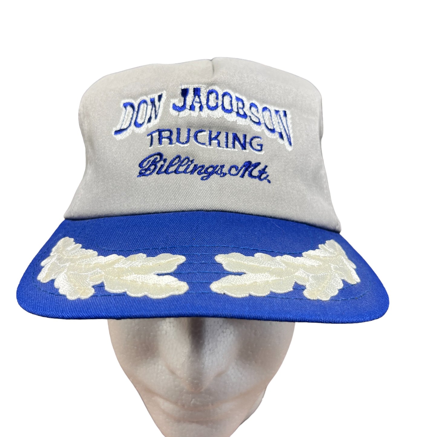 Vintage Don Jacobson Trucking Snapback Hat Billings Montana