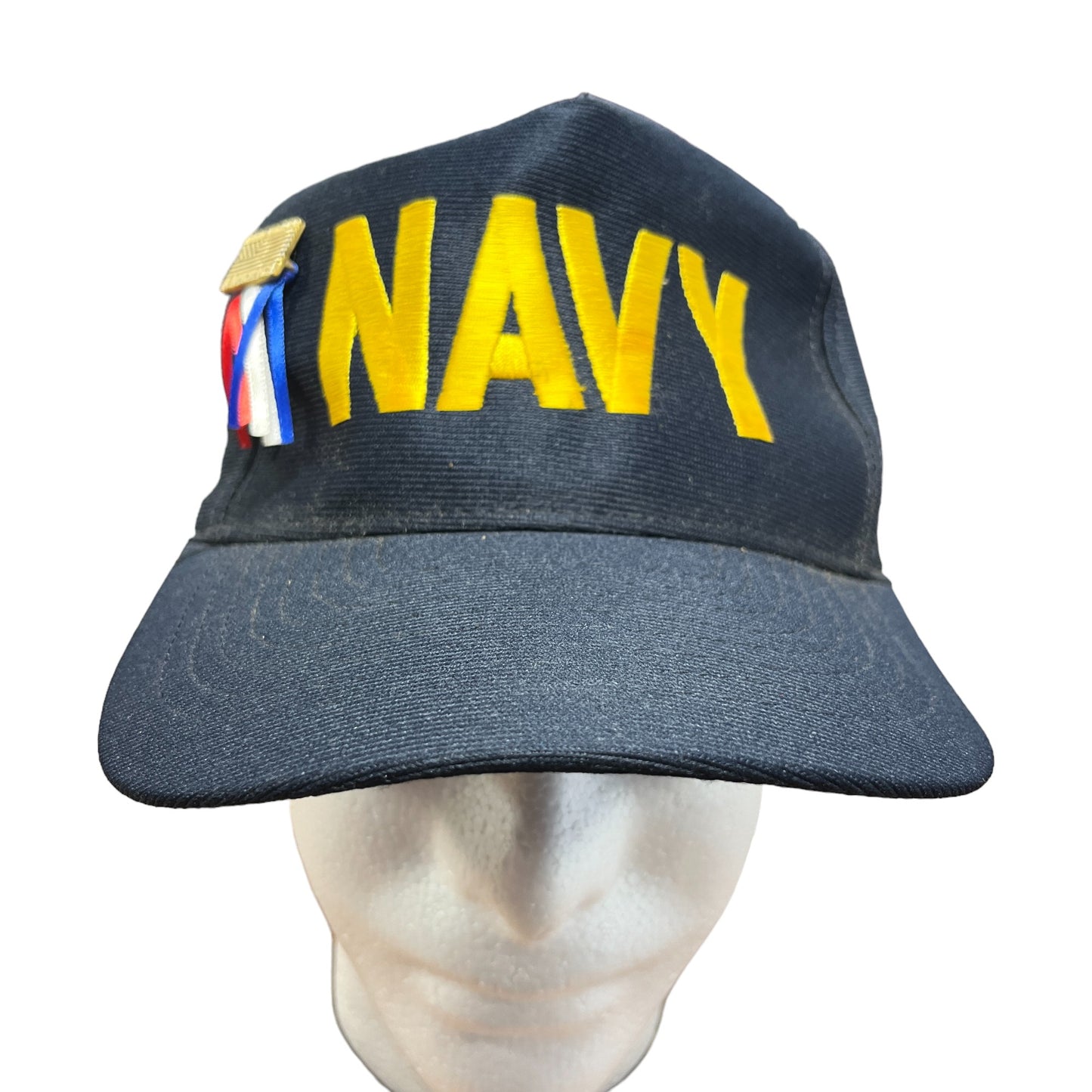 Vintage US Navy Black Snapback Hat