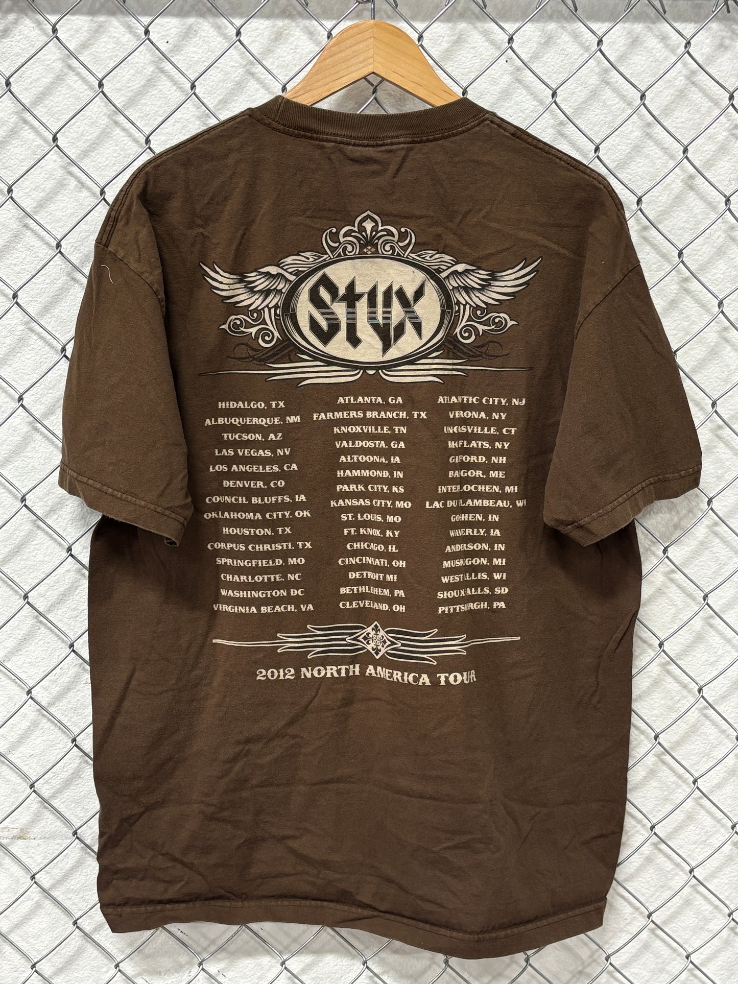 Styx Renegade North American Tour Band Tee Size XL