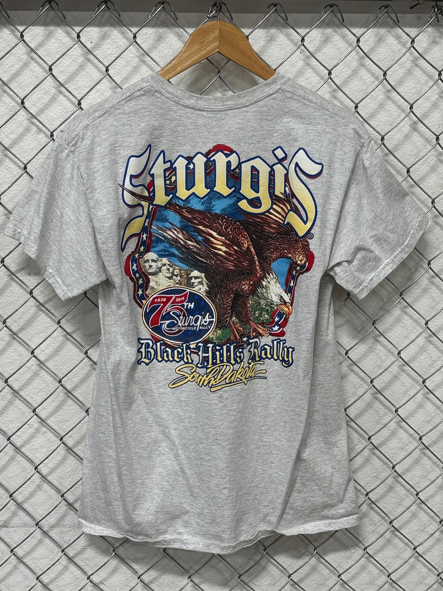 Harley Davidson Sturgis 75th Anniversary Biker Rally Graphic Tee Size Medium