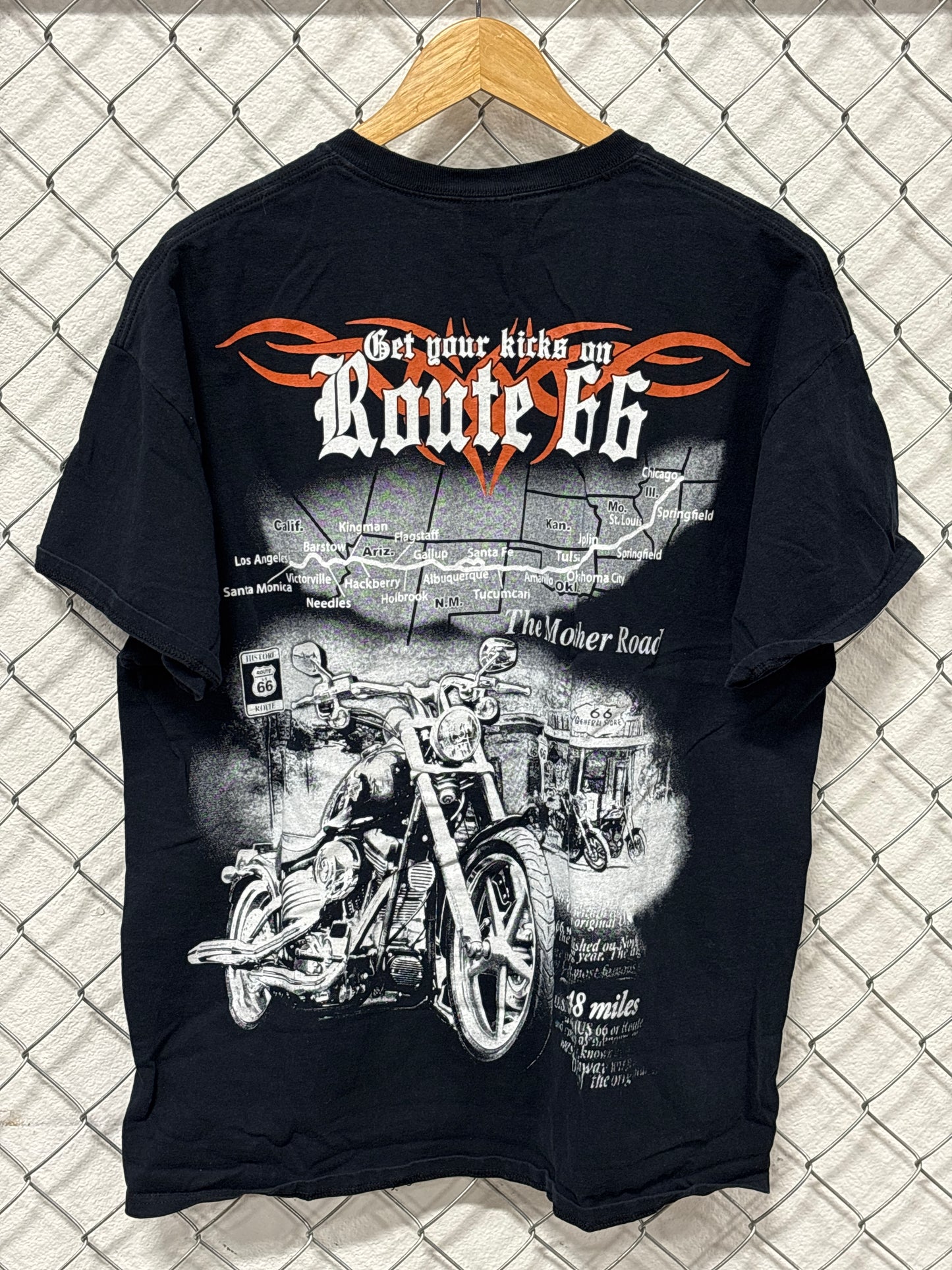 Harley Davidson Route 66 Biker Graphic Tee Size XL