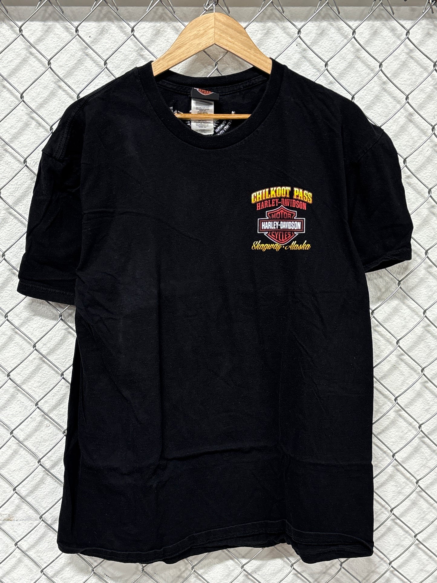 Harley Davidson Shagway Alaska Biker Graphic Tee Size XL