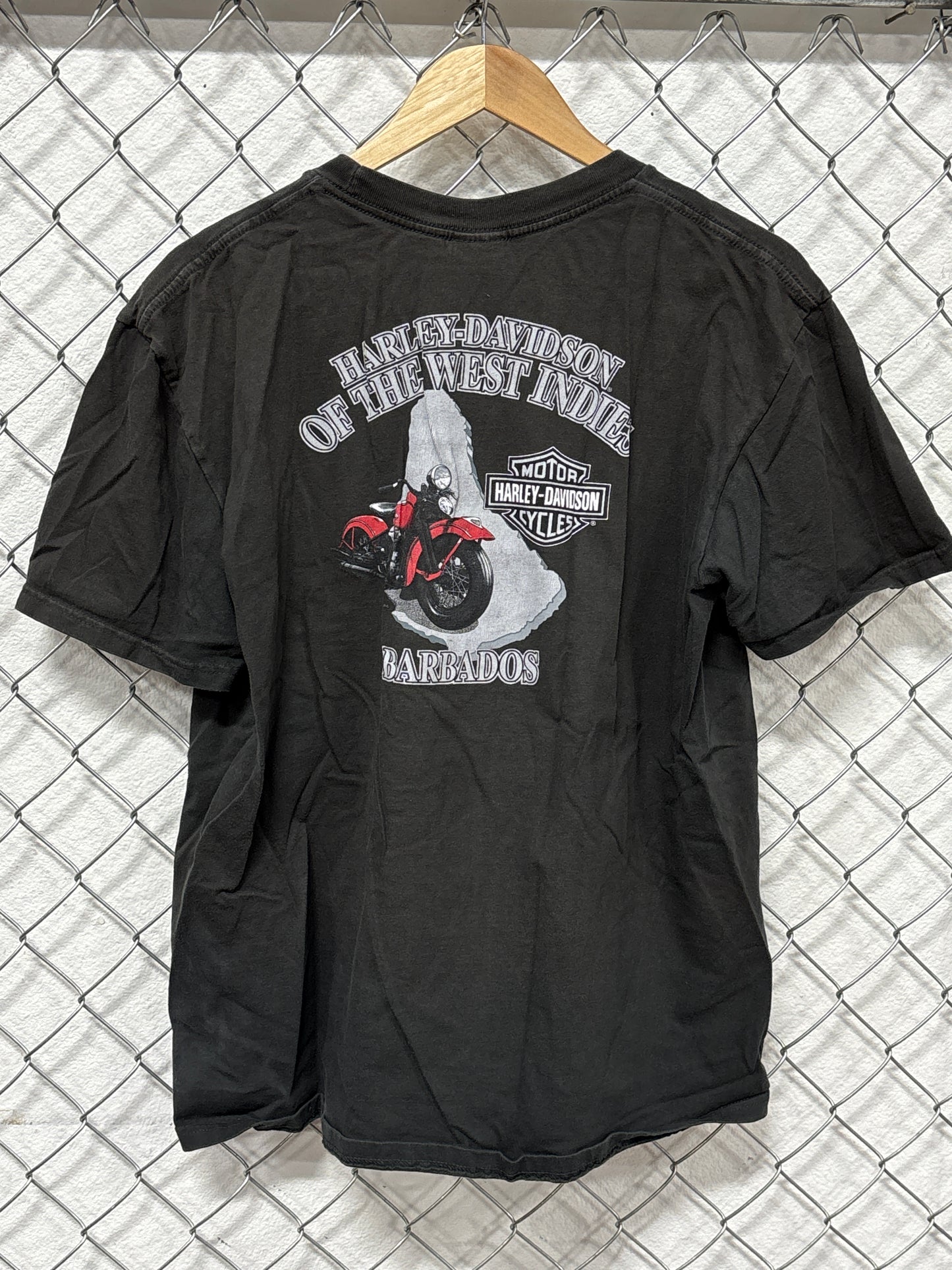 Harley Davidson West Indies Barbados Biker Graphic Tee Size XL