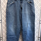 Vintage 90's Levi's Silver Tab Baggy Denim Skater Jeans Size 38x27