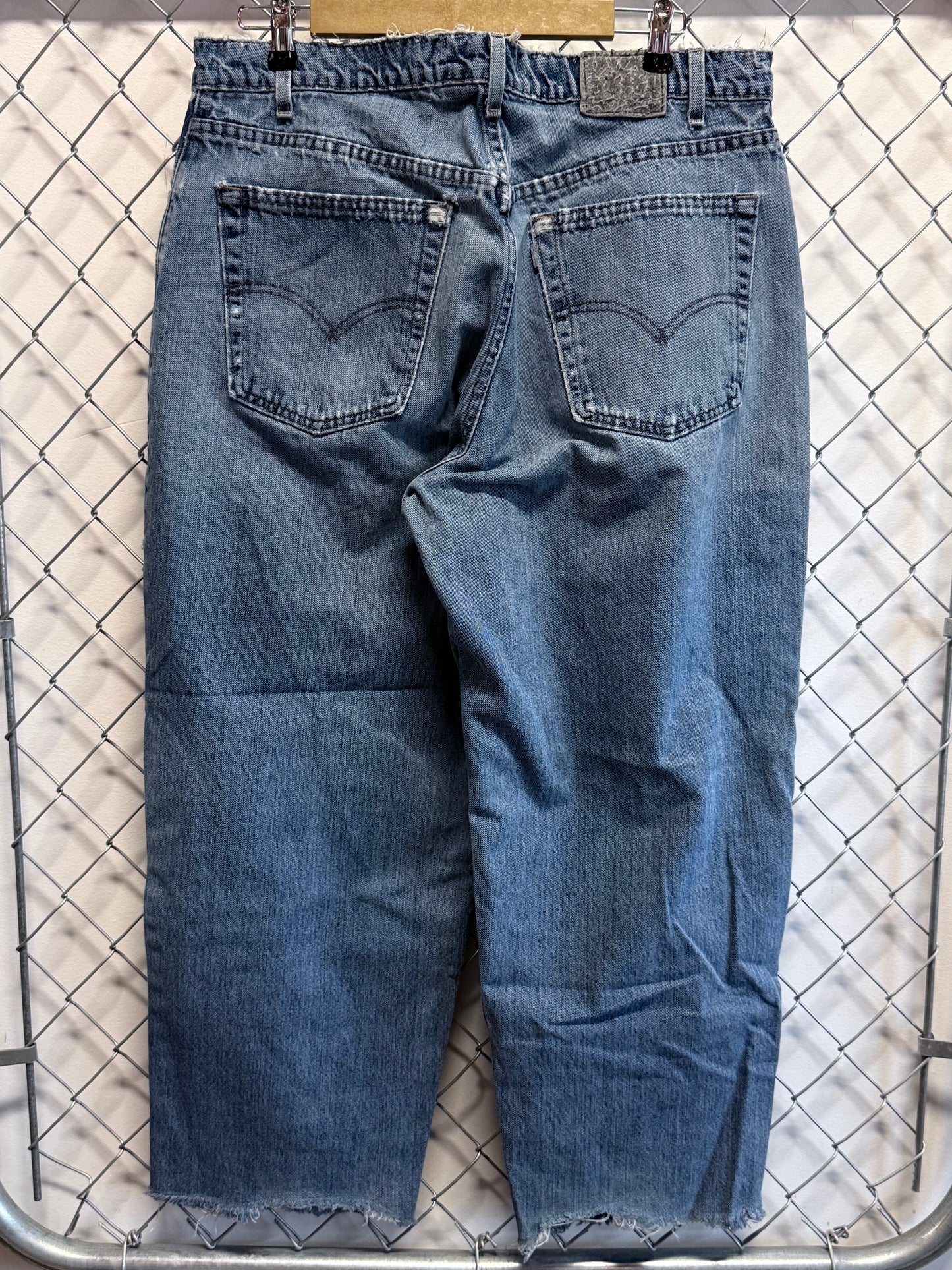 Vintage 90's Levi's Silver Tab Baggy Denim Skater Jeans Size 38x27