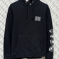 Stussy Worldwide Map Black Hoodie Size Large