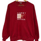 Vintage 90's Tommy Hilfiger Embroidered Red Crewneck Sweater Size Large