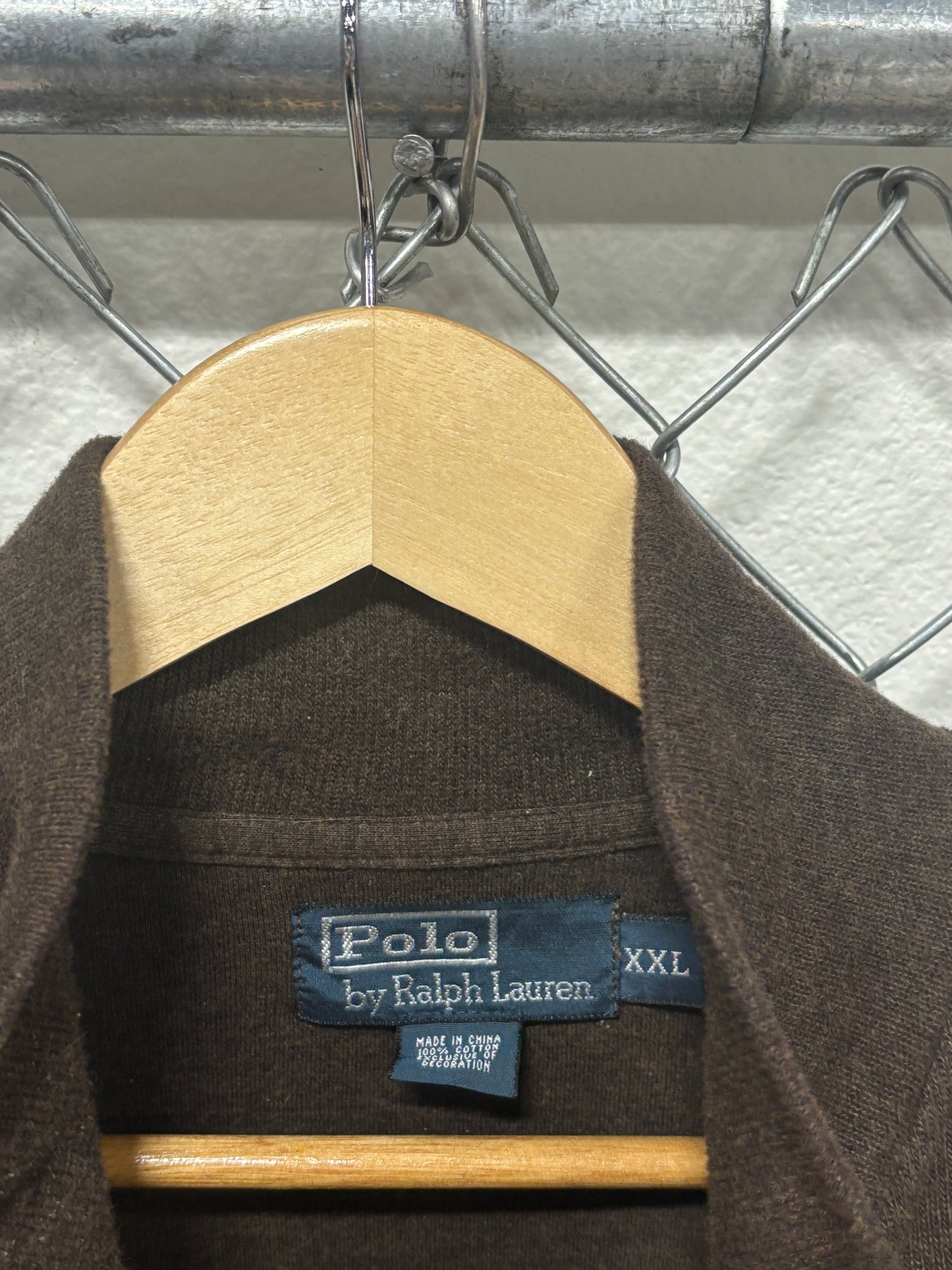 Polo Ralph Lauren Brown Quarter Zip Sweater Size XXL