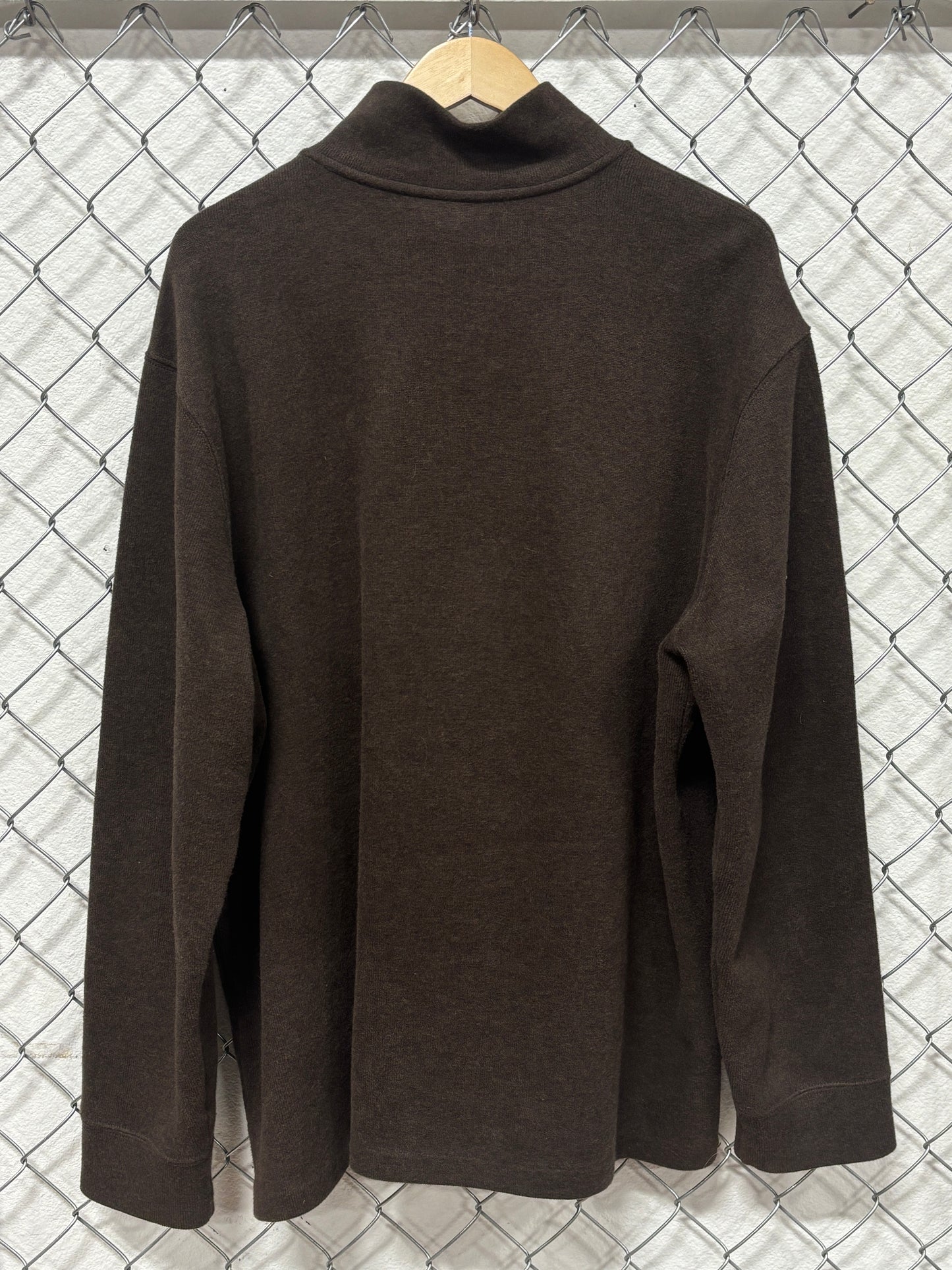 Polo Ralph Lauren Brown Quarter Zip Sweater Size XXL