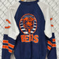 Vintage 80's Chicago Bears NFL Logo All Over Print Sweater Size XL