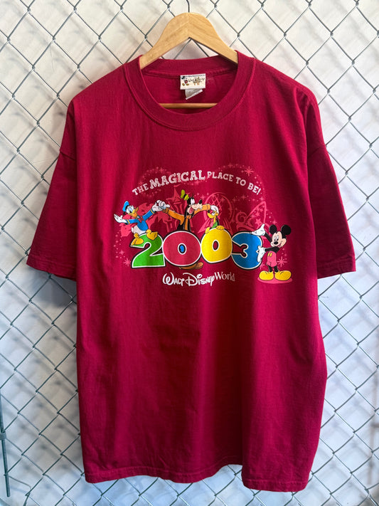 Vintage Y2K Walt Disney World Cartoon Graphic Tee Size XL