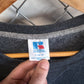 Vintage Russell Athletic Grey Blank Crewneck Sweater Size Large