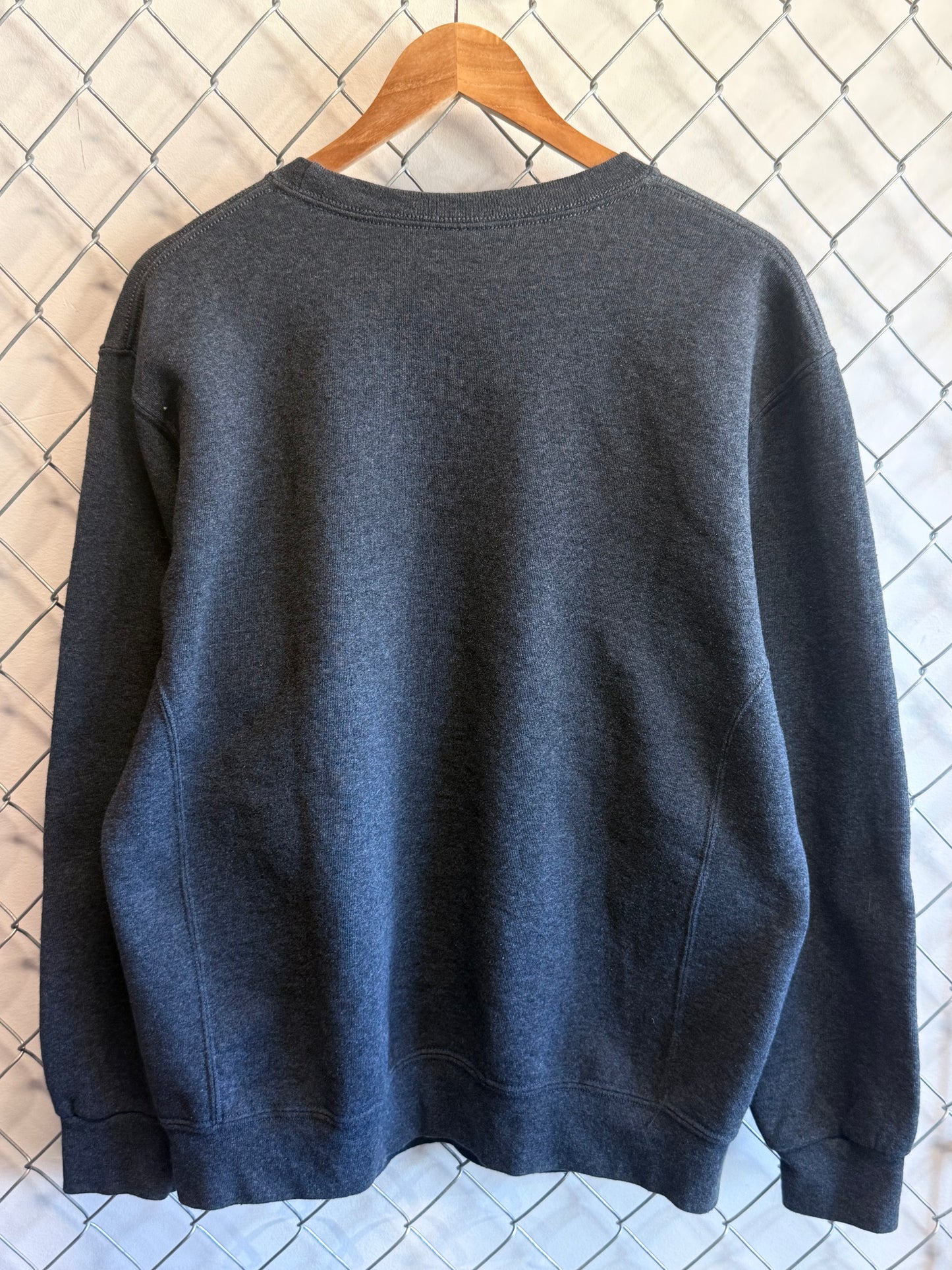 Vintage Russell Athletic Grey Blank Crewneck Sweater Size Large