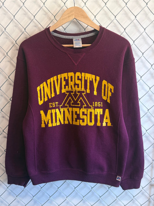 Vintage Russell Athletic University Minnesota Golden Gophers Sweater Size Medium