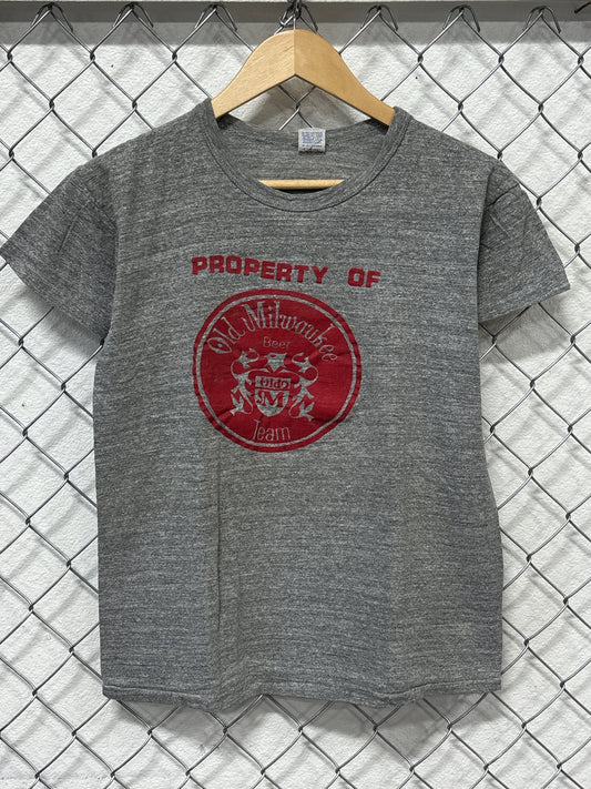 Vintage 80's Old Milwaukee Light Beer Promo Graphic Tee Size Large