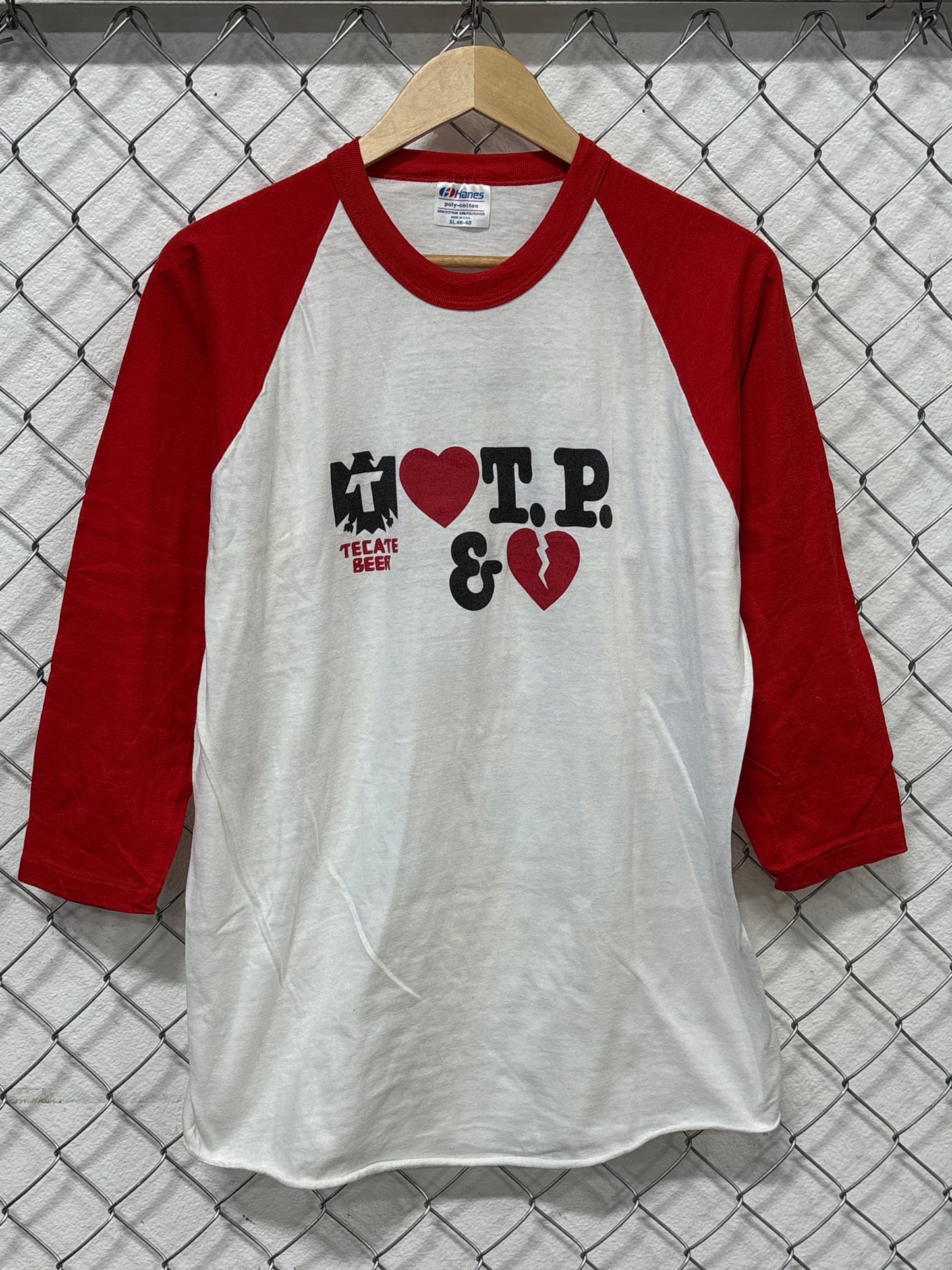 Vintage 1983 Tom Petty and the Heartbreakers Band 3/4 Sleeve Shirt Size XL