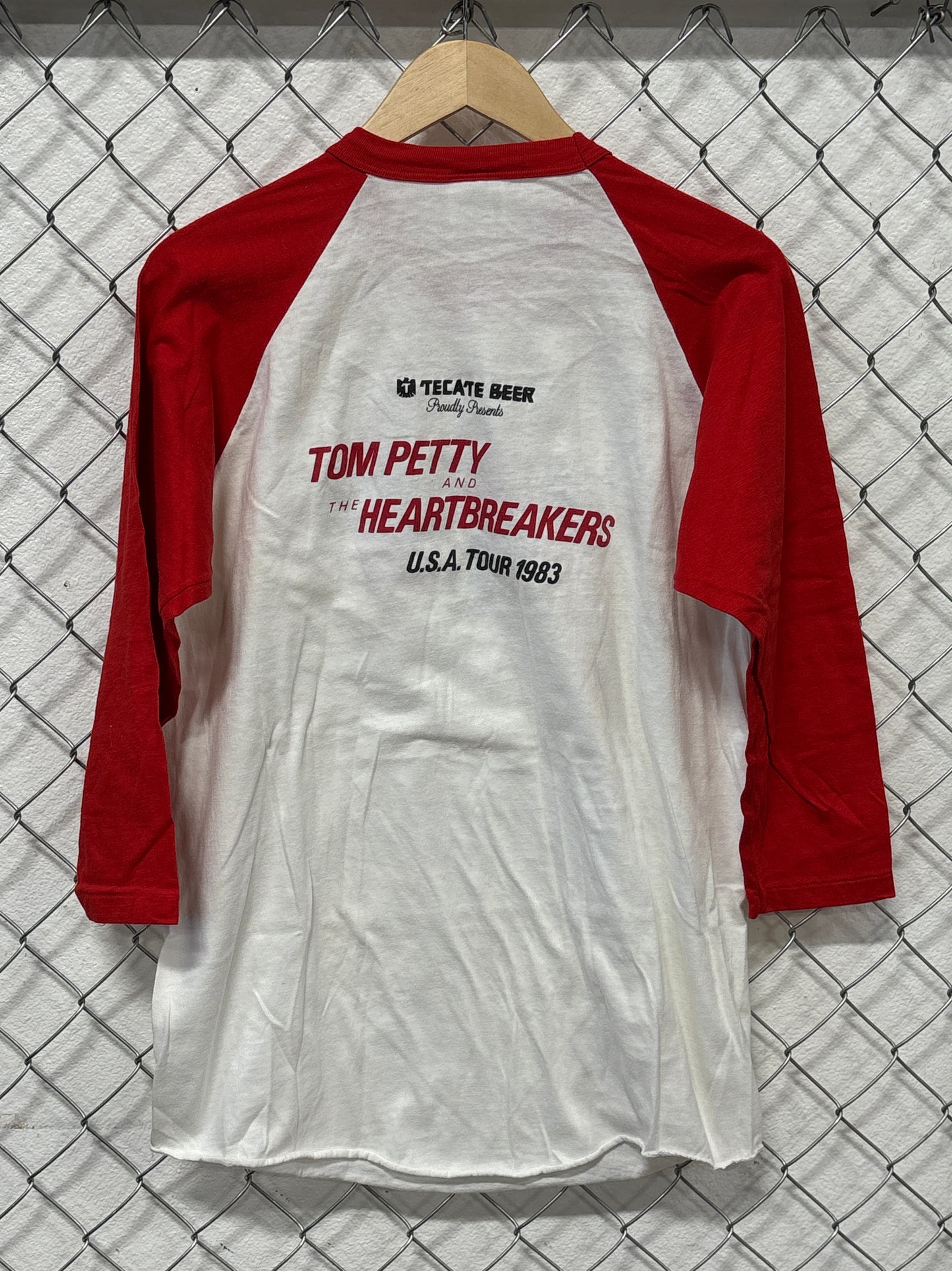 Vintage 1983 Tom Petty and the Heartbreakers Band 3/4 Sleeve Shirt Size XL
