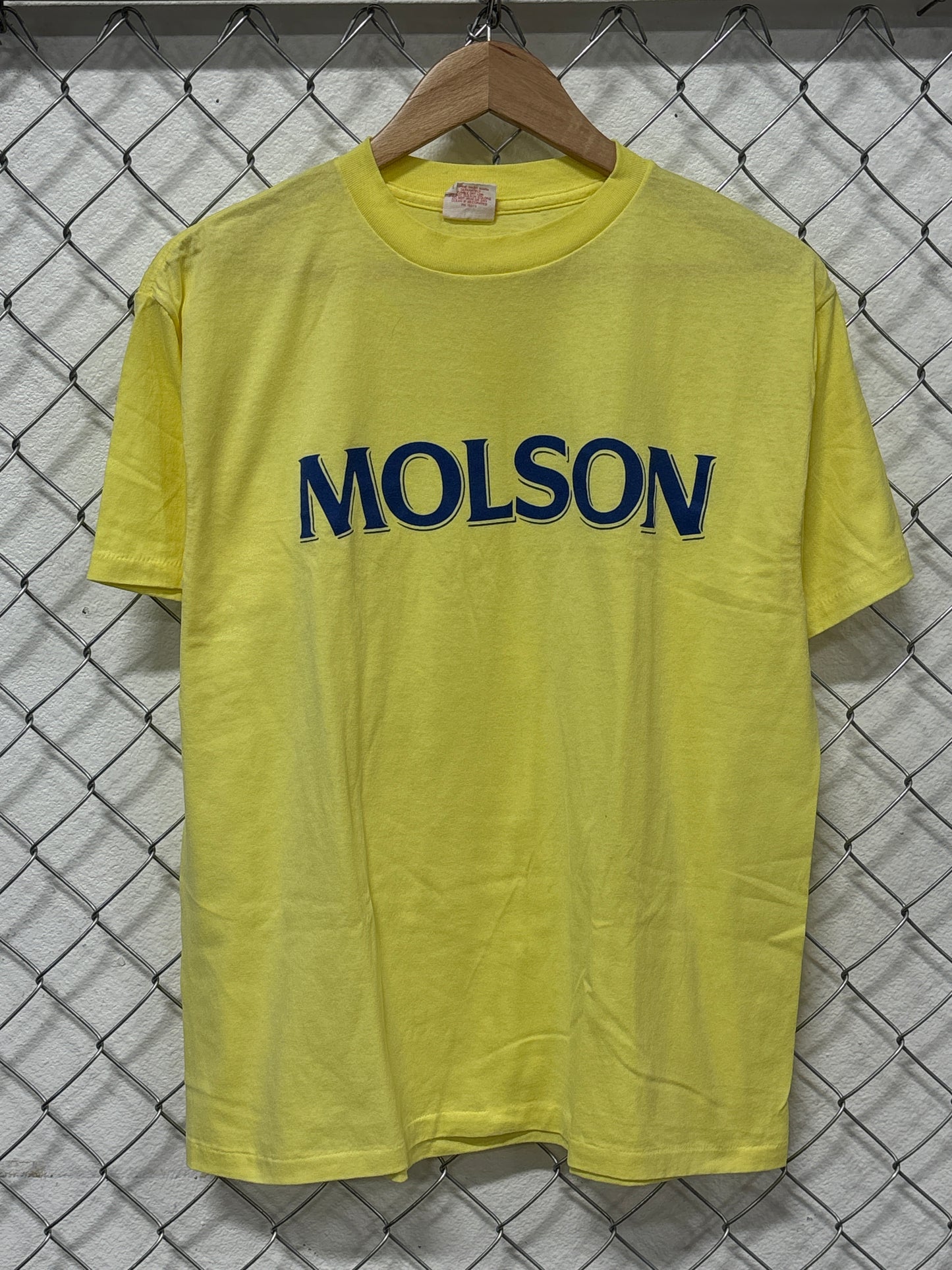 Vintage 80's Molson Beer Promo Graphic Tee Size XL