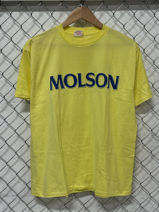 Vintage 80's Molson Beer Promo Graphic Tee Size XL