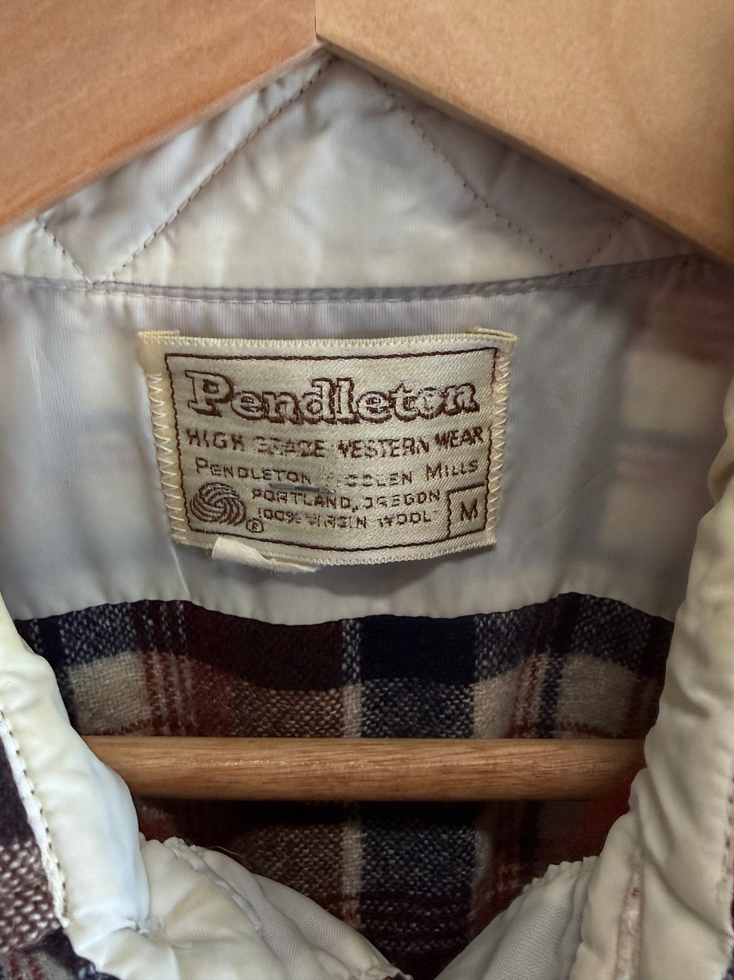 Vintage Pendleton High Grade Western Wear Pearl Snap Shirt Size Medium