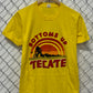 Vintage 80's Tecate Bottoms Up Mexican Beer Promo Graphic Tee Size Medium