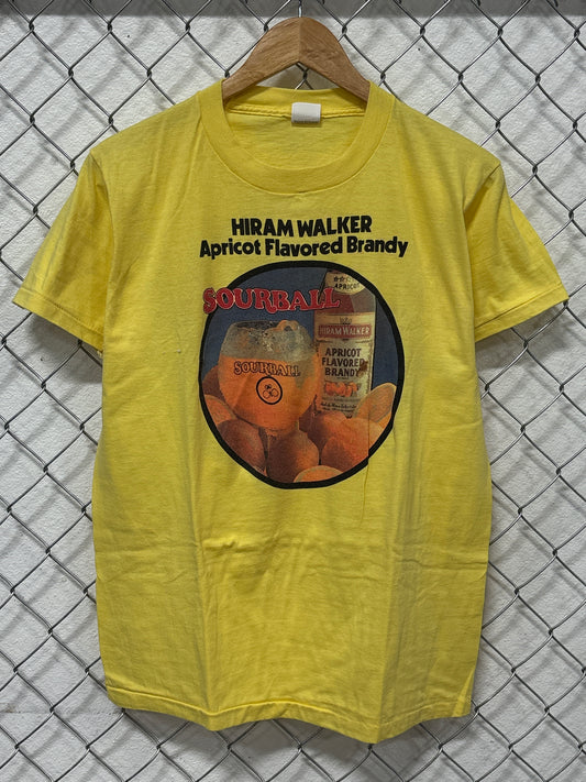 Vintage 80's Hiram Walker Sourball Brandy Liquor Promo Tee Size XL
