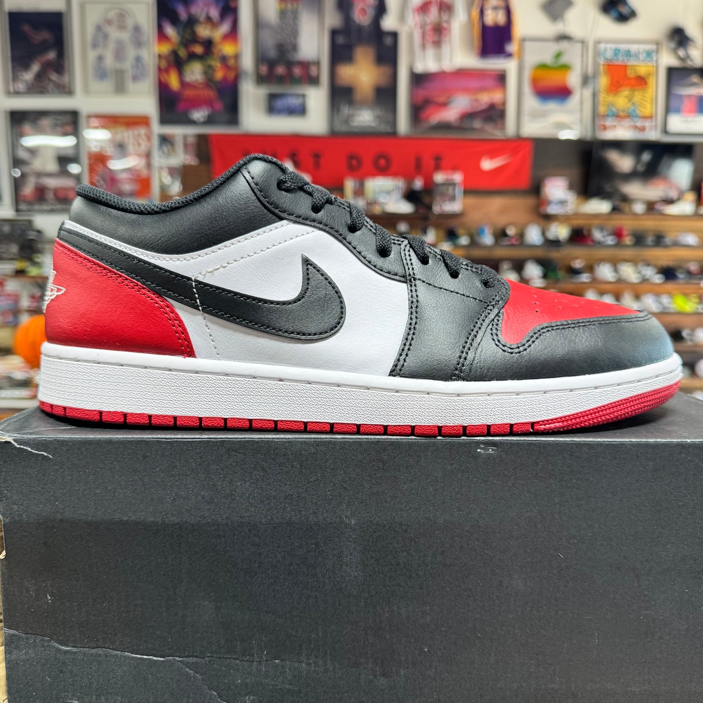 Jordan 1 Low 'Bred Toe 2.0' Size 12