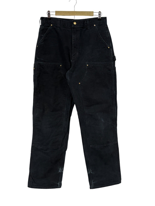 Vintage Carhartt Black Double Knee Carpenter Pants Size 32x33
