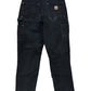 Vintage Carhartt Black Double Knee Carpenter Pants Size 32x33