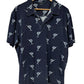 Vintage Ralph Lauren Swordfish All Over Print Polo Shirt Size XL