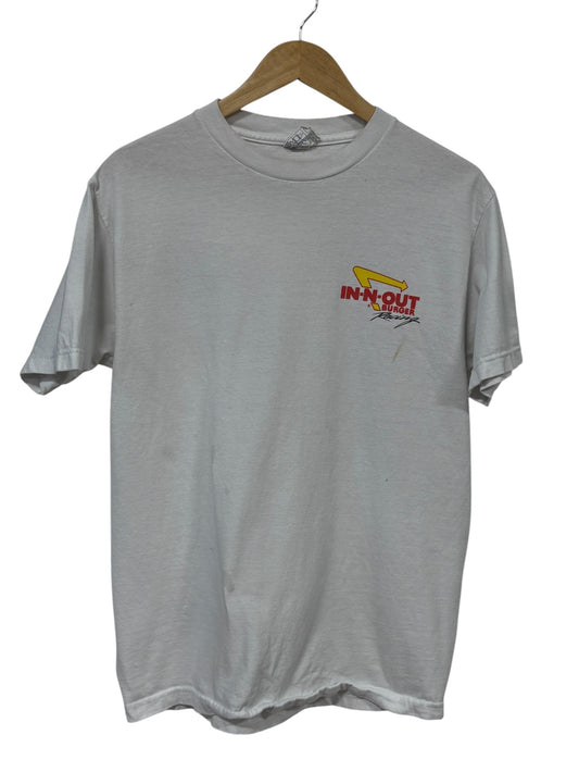Vintage Y2K In-N-Out Burger Funny Car Racing Graphic Tee Size Medium