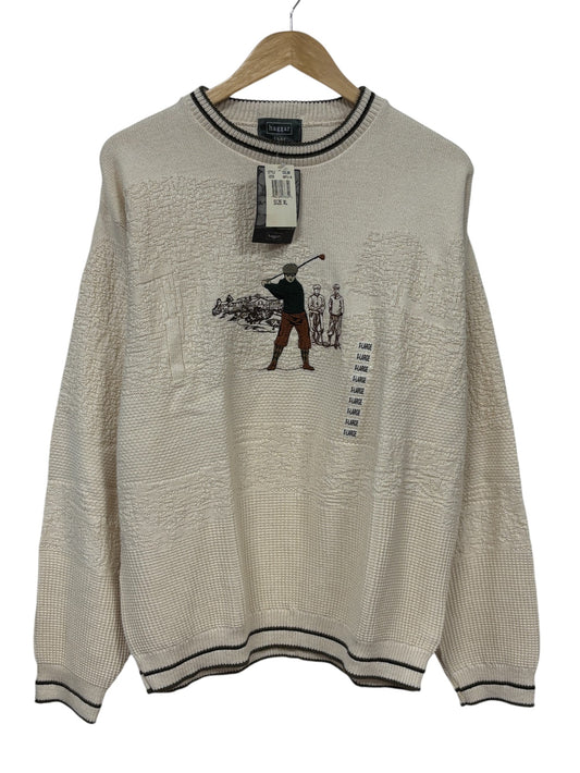 Vintage 90's Haggar Golf Knit Sweater Size XL (NWT)