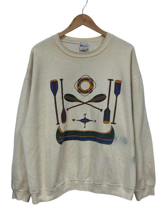 Vintage 90's Wilderness Cove Charter Company Sailing Crewneck Size XL