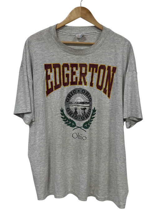 Vintage 90's Edgerton Ohio Graphic Tee Size XXL