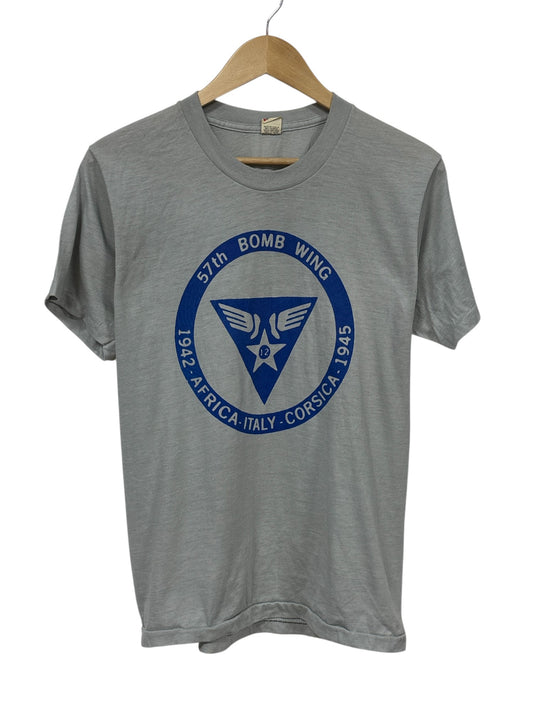 Vintage 80's 57th Bomb Wing World War 2 Air Force Tee Size Large