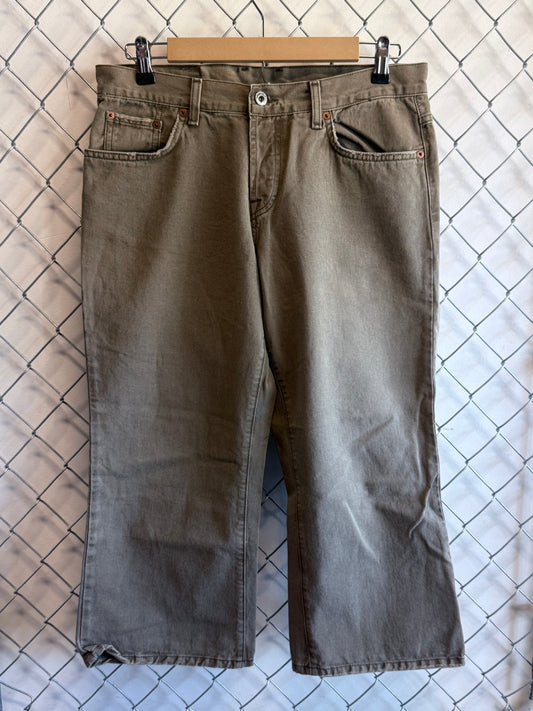 Lucky Brand Dungarees Easy Rider Crop Jeans Size 32x22